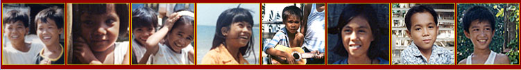 smiling faces of Filipino children