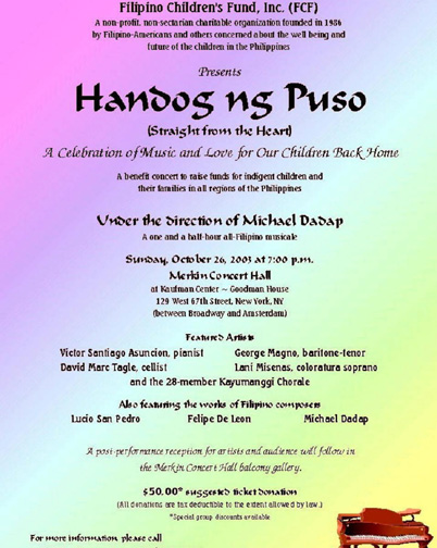 Flyer of Handog ng Puso CD